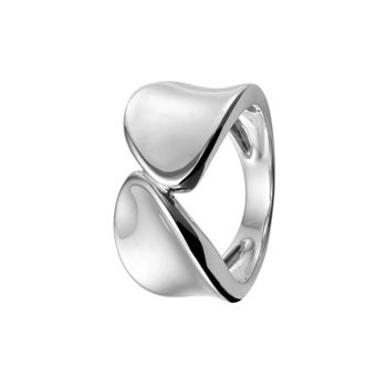 Sterling sølv ring, vanddråbe - Aagaard (str. 60)