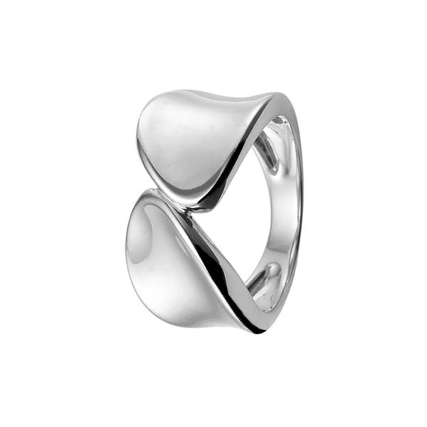 Sterling sølv ring, vanddråbe - Aagaard (str. 60)