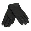 Dame skind handsker, sort